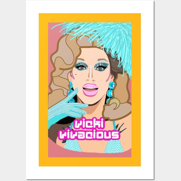 Vicki Vivacious Wall Art by KaiVerroDesigns